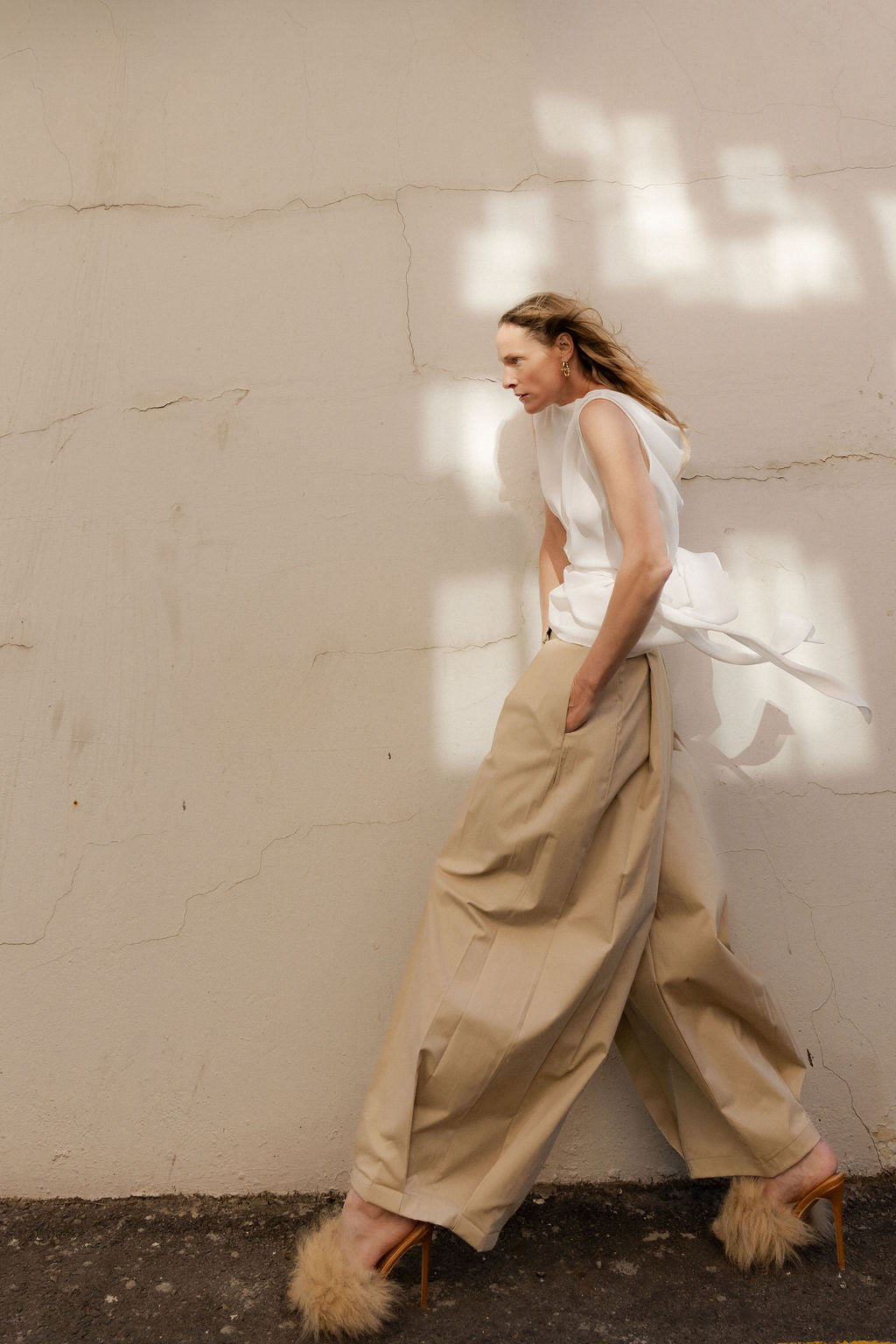 Ora Balloon Trousers - Stone