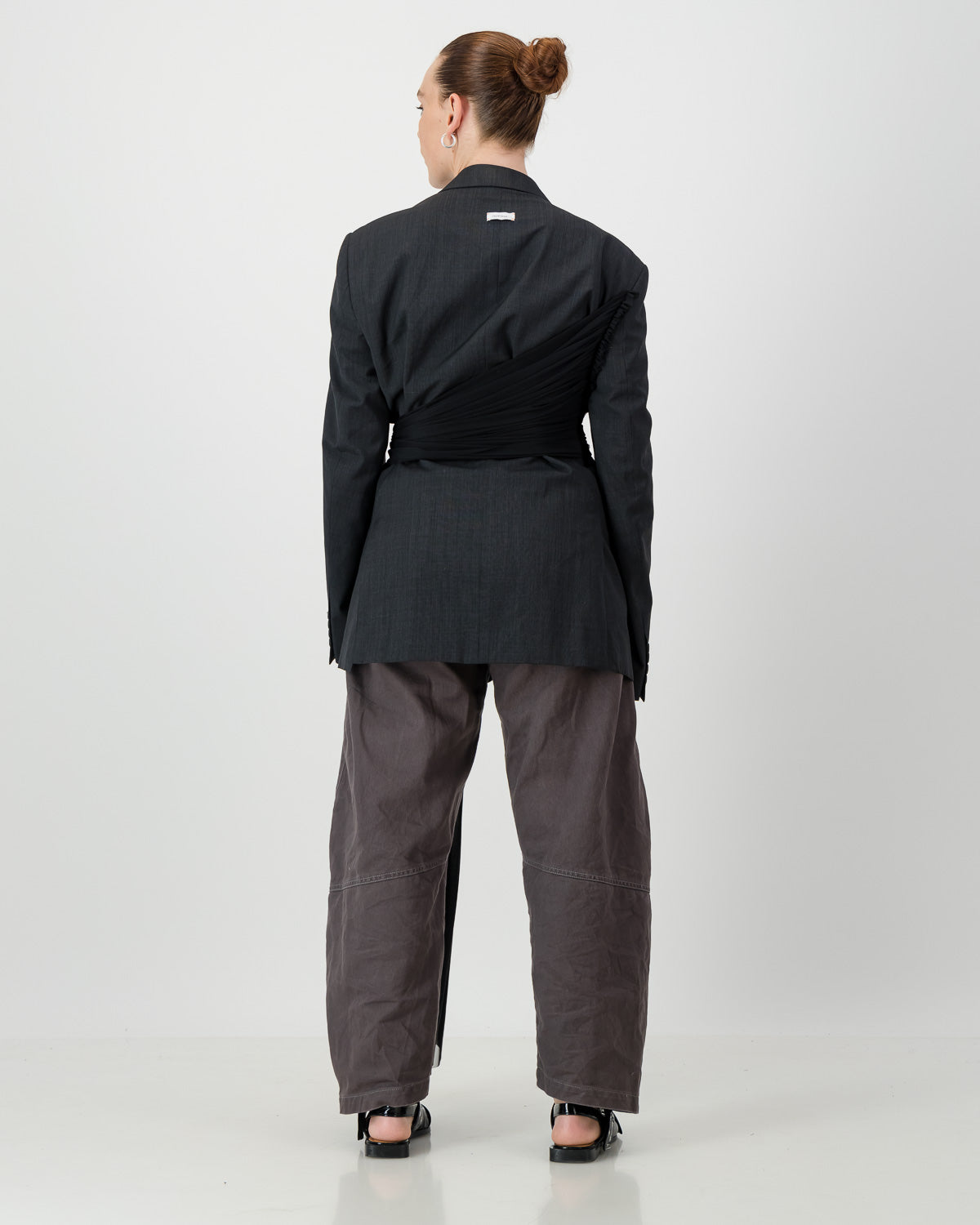 Wrap Blazer - Dark Grey