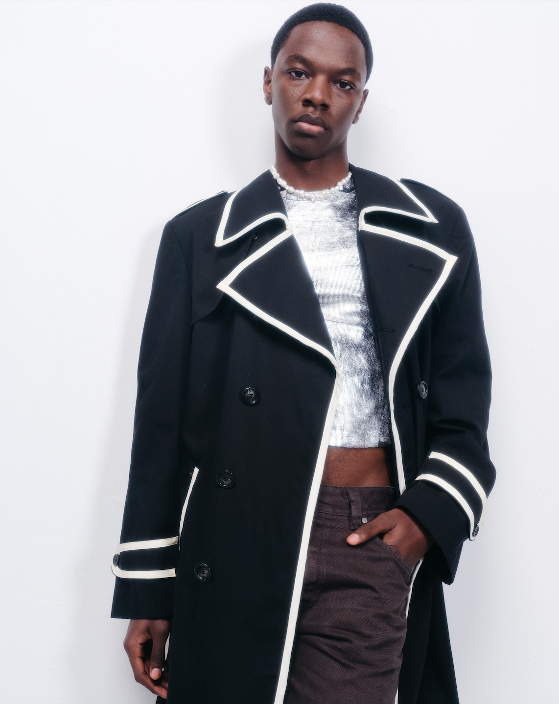 Traced Upcycled Trench Coat