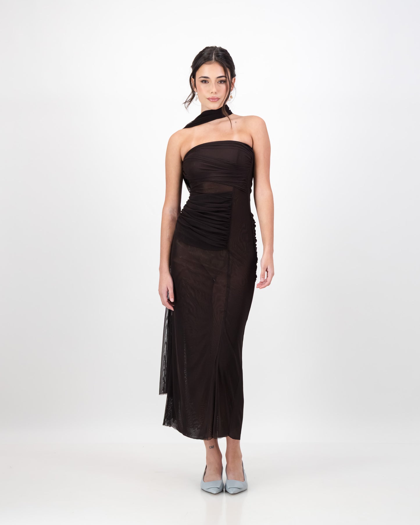 Iris Wrap Dress - Dark Chocolate