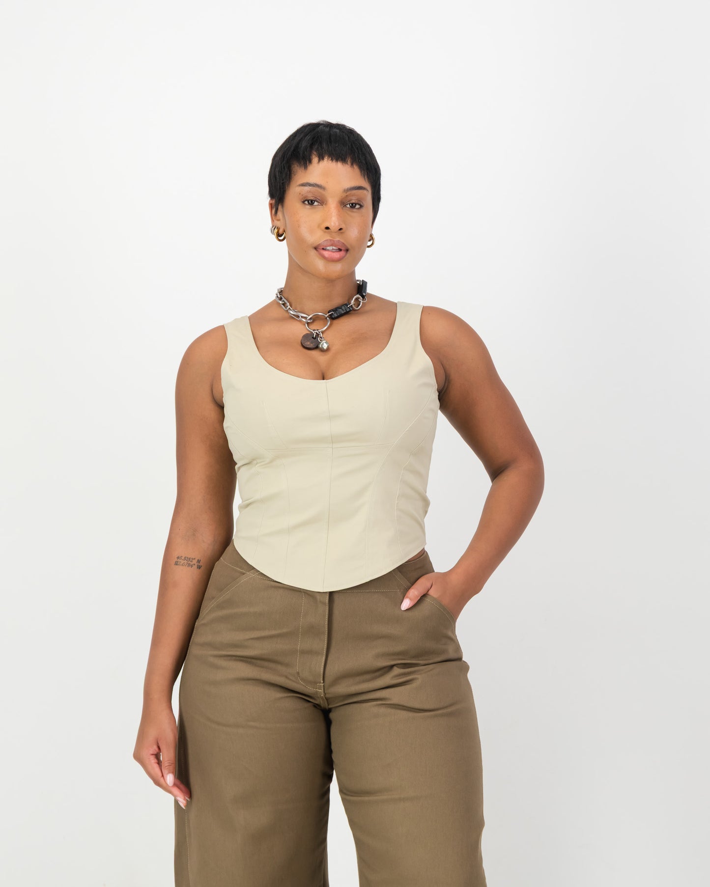 Noir Corset - Stone