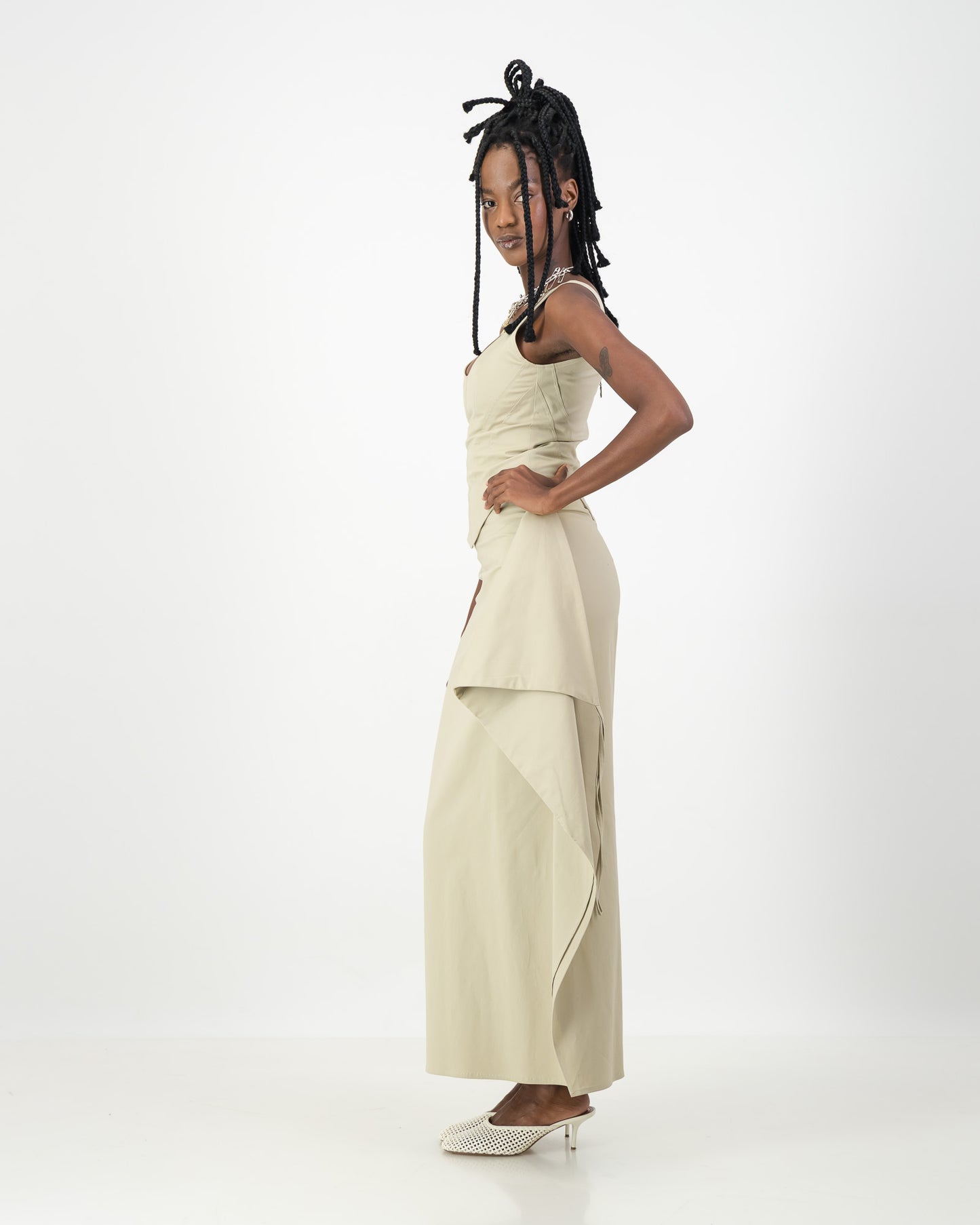 Noir Skirt - Stone