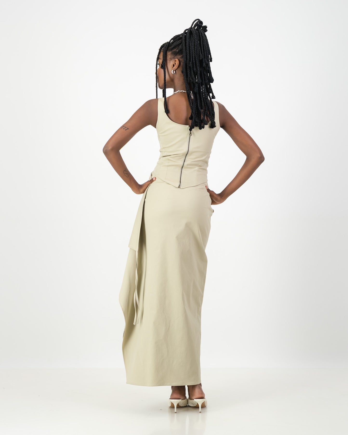 Noir Skirt - Stone