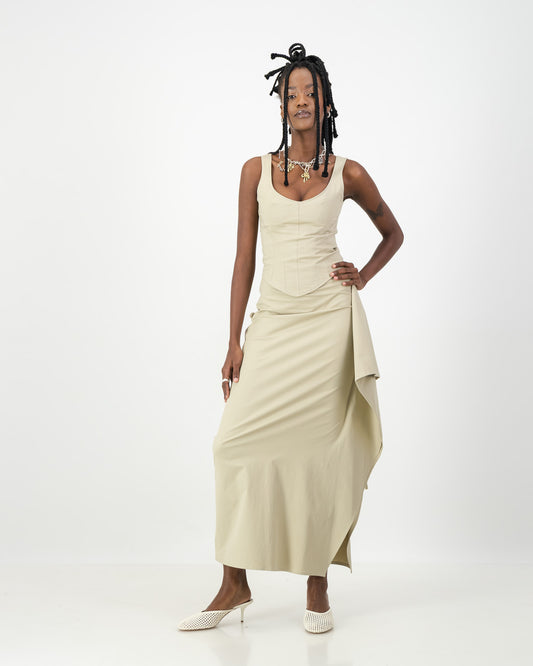 Noir Skirt - Stone