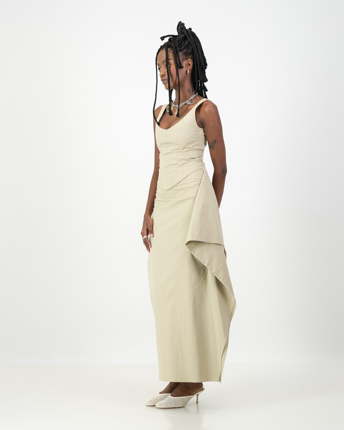 Noir Skirt - Stone