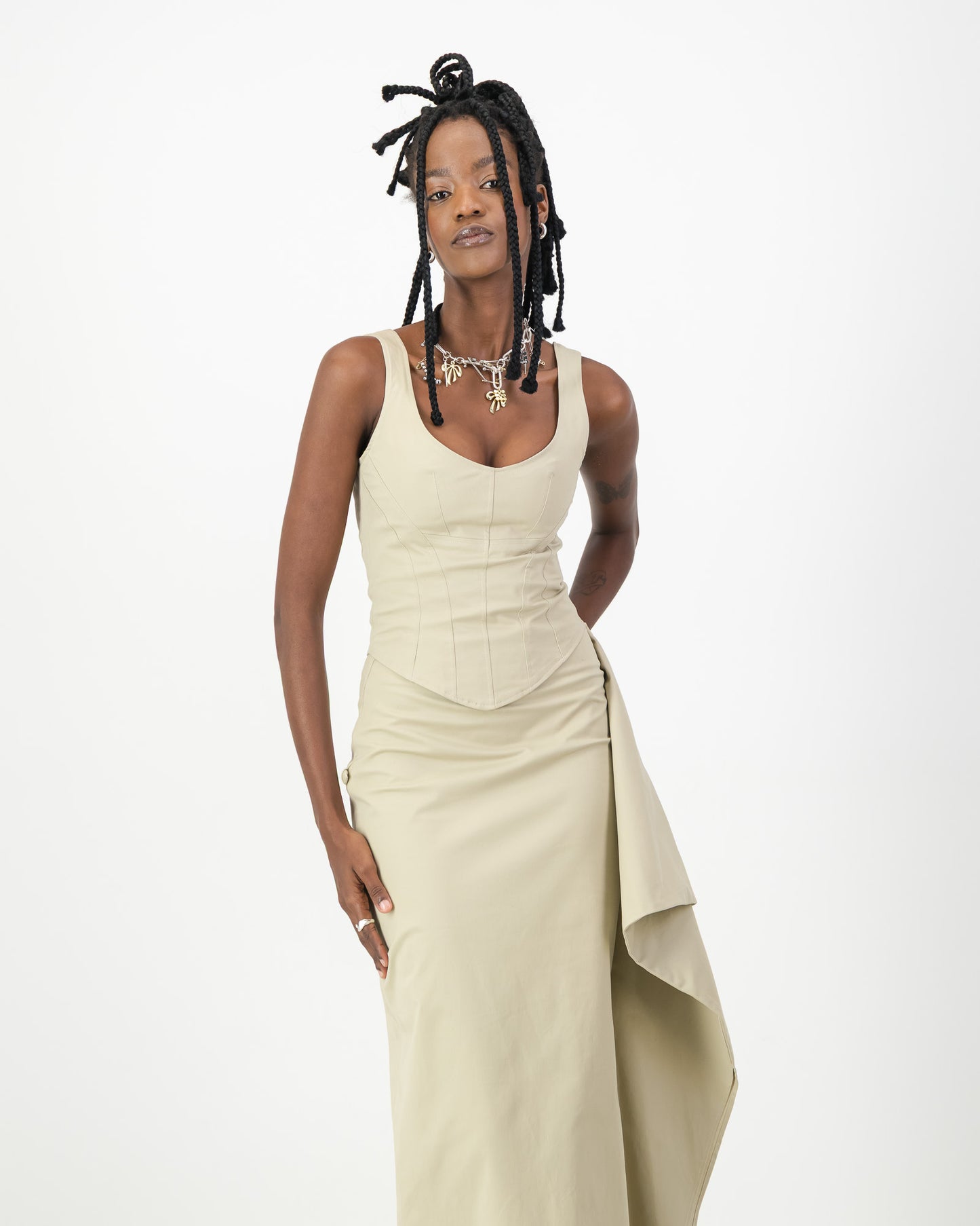 Noir Corset - Stone