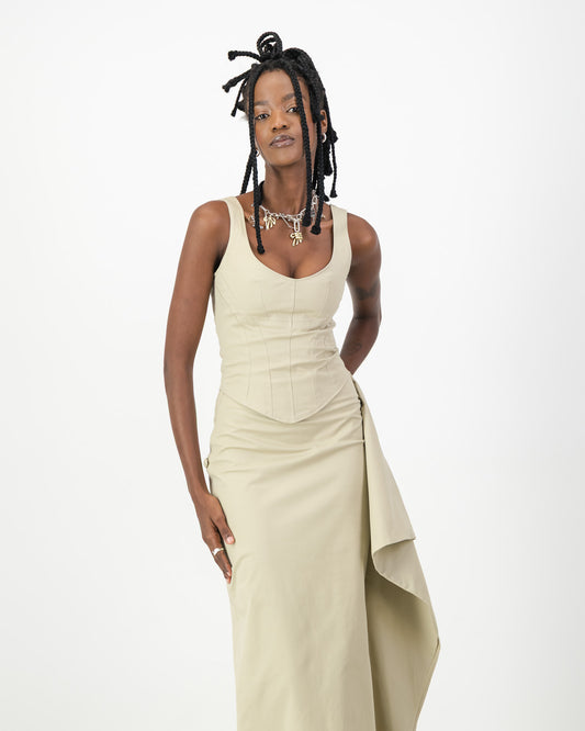 Noir Corset - Stone
