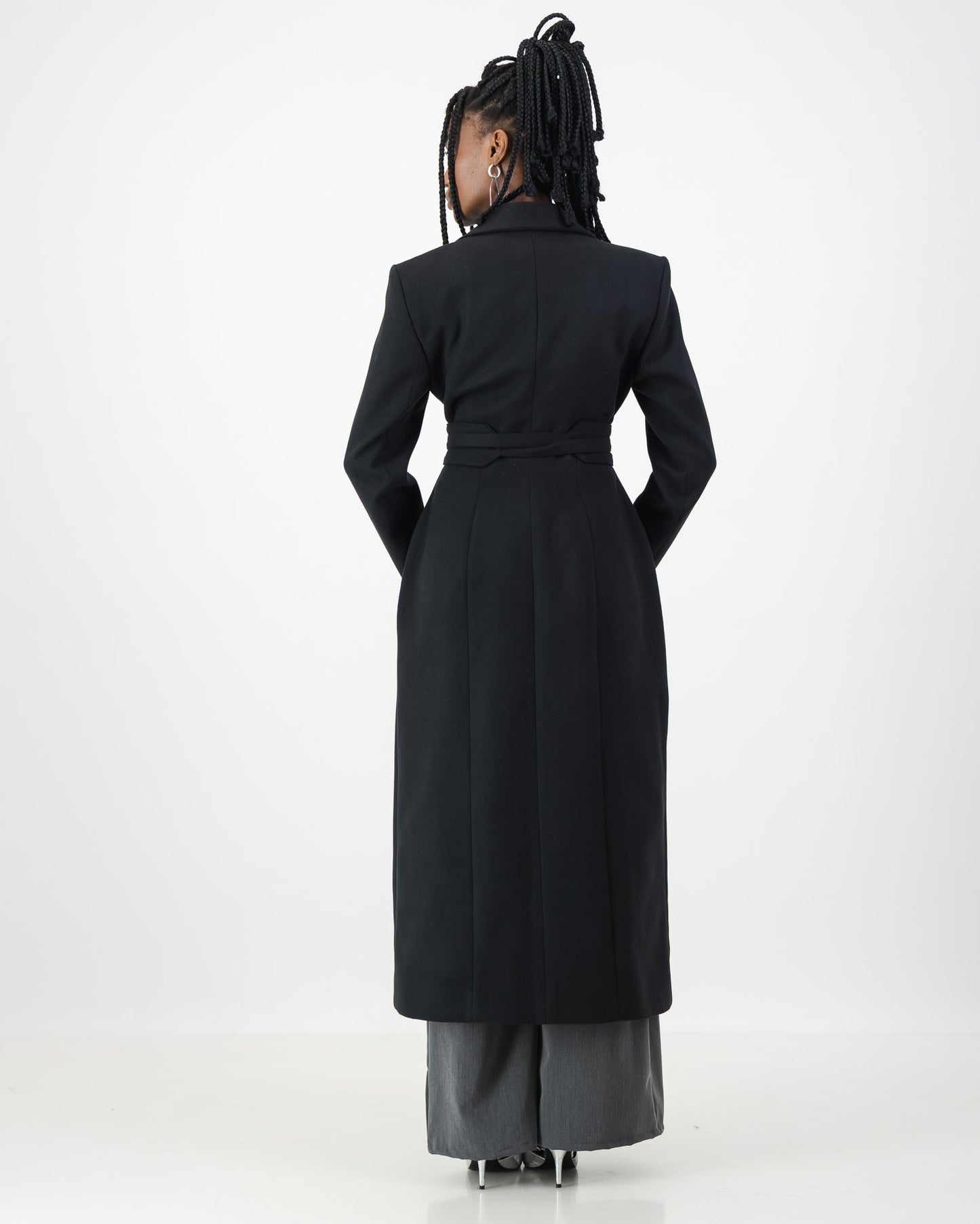 Sculpture Coat - Black