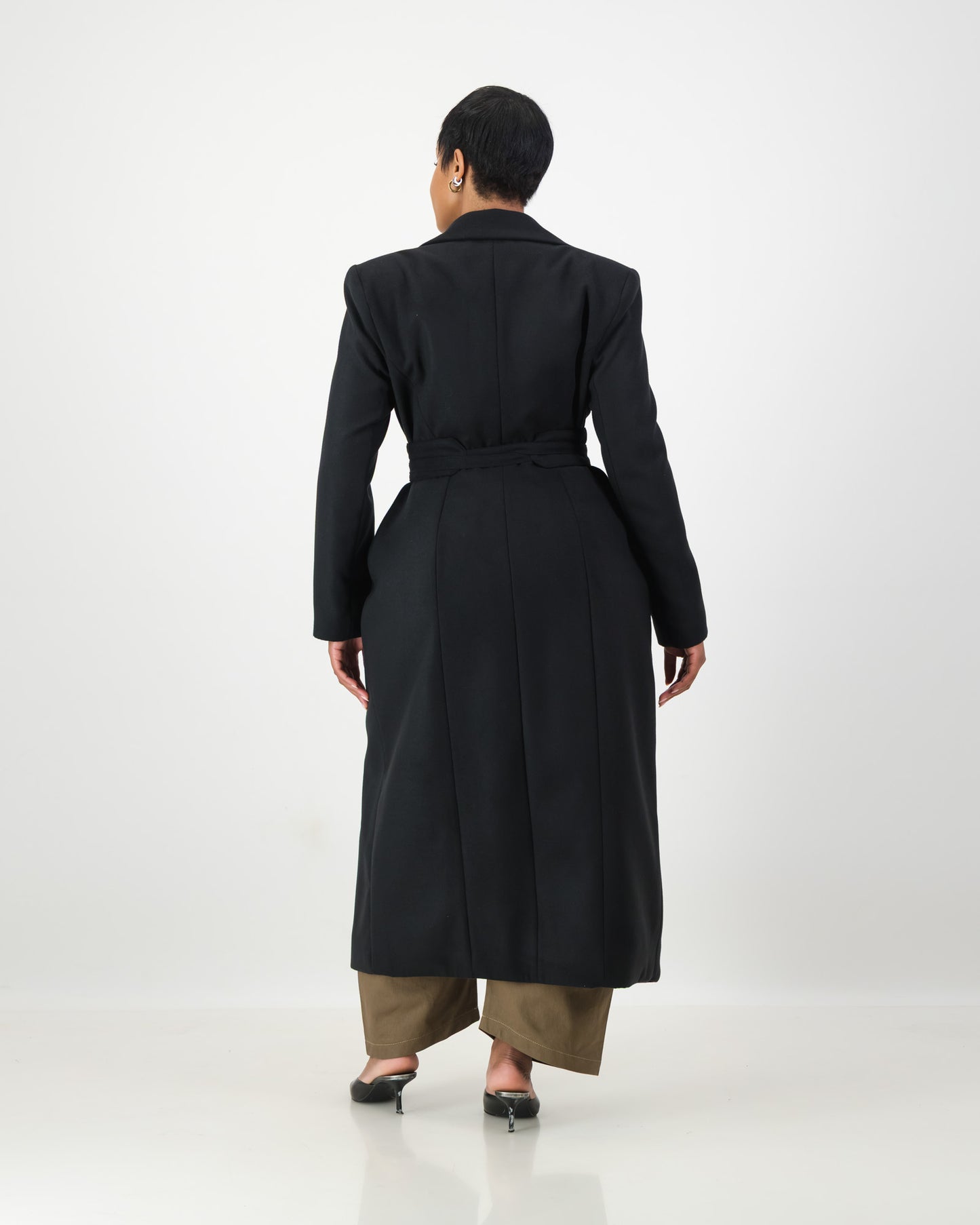 Sculpture Coat - Black