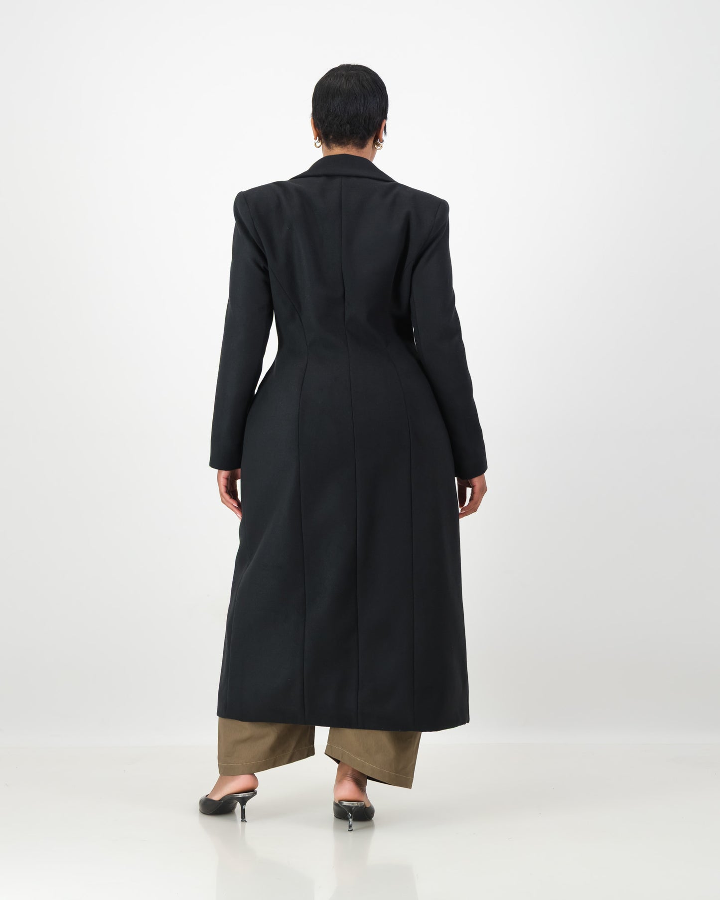 Sculpture Coat - Black