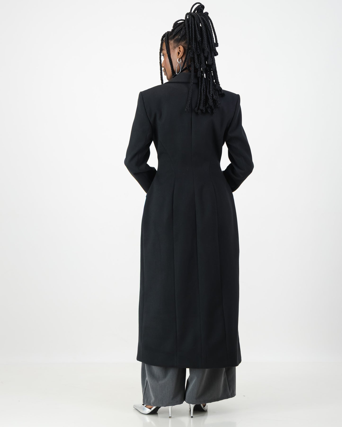 Sculpture Coat - Black