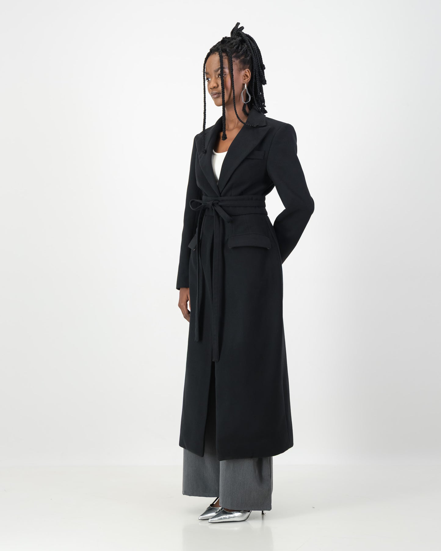 Sculpture Coat - Black