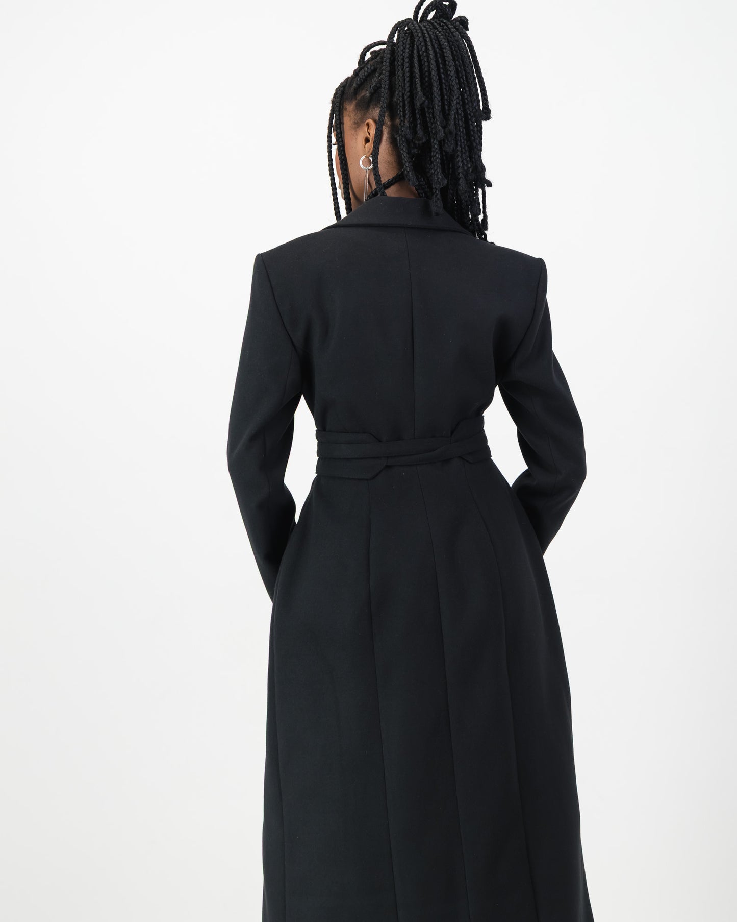 Sculpture Coat - Black