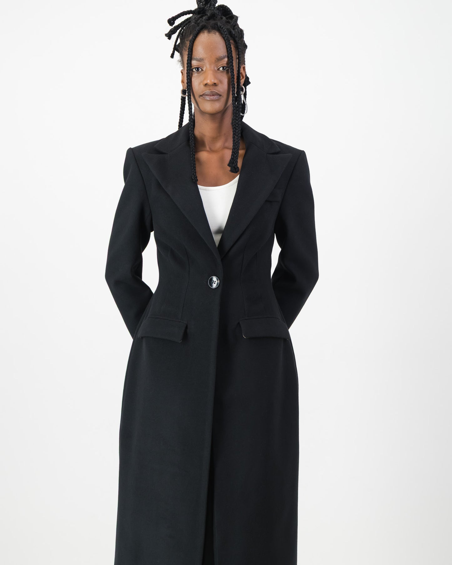 Sculpture Coat - Black