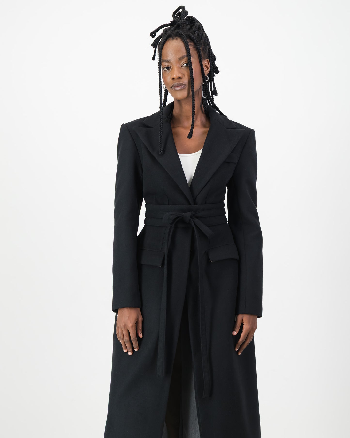 Sculpture Coat - Black
