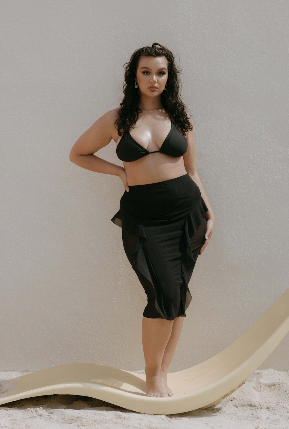 Carrie Mesh Skirt - Black