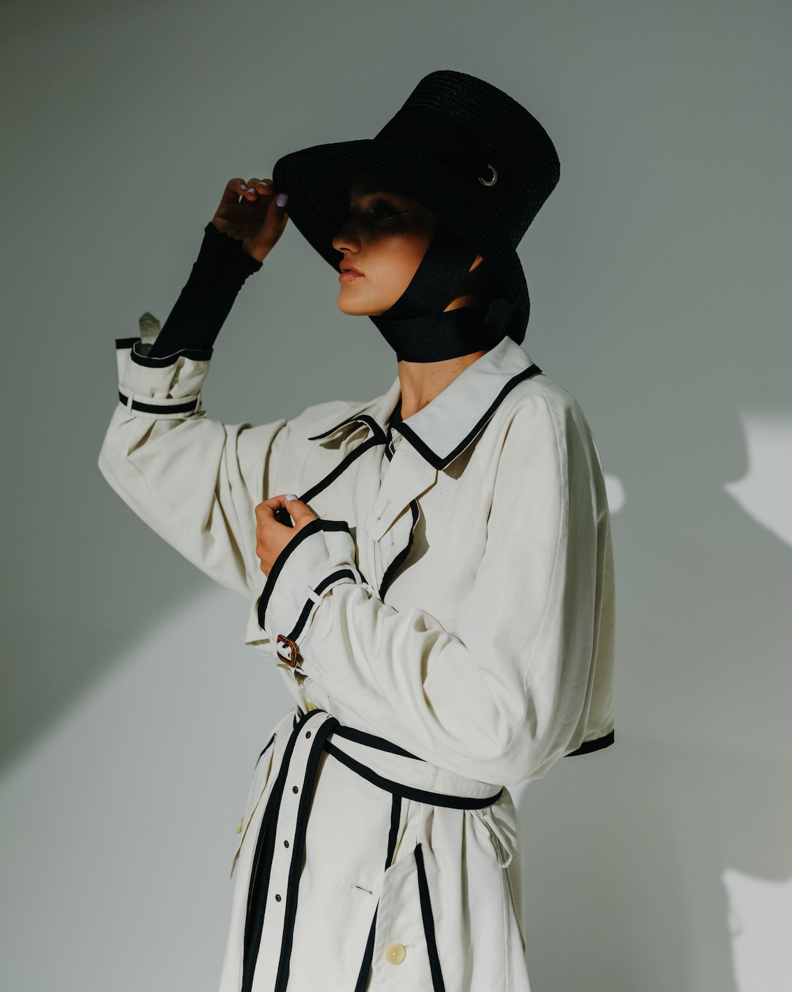 Traced Upcycled Trench Coat