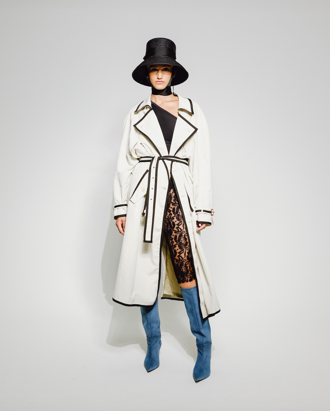 Traced Upcycled Trench Coat