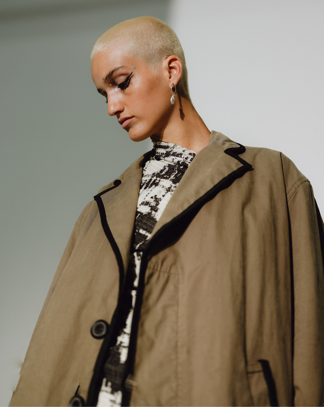 Traced Upcycled Trench Coat
