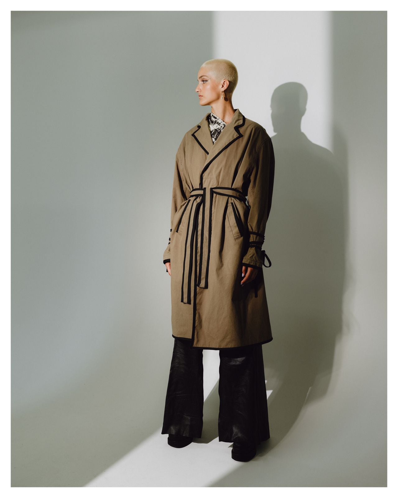 Traced Upcycled Trench Coat