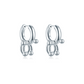 Mini Pierced Hoop - Silver