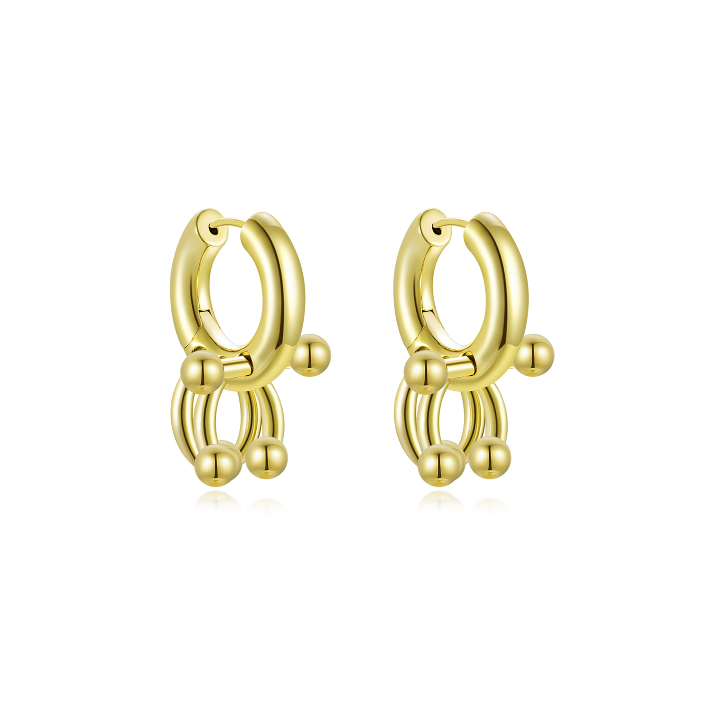 Mini Pierced Hoop - Gold