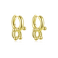 Large Pierced Hoop - Gold