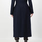 Sculpture Coat - Navy Wool