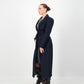 Sculpture Coat - Navy Wool