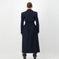 Sculpture Coat - Navy Wool