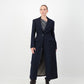 Sculpture Coat - Navy Wool