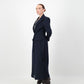 Sculpture Coat - Navy Wool