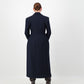Sculpture Coat - Navy Wool