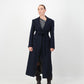 Sculpture Coat - Navy Wool