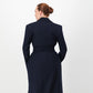 Sculpture Coat - Navy Wool