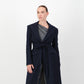 Sculpture Coat - Navy Wool