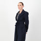 Sculpture Coat - Navy Wool