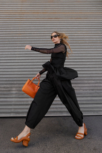 Rush Tush Mini Dress - Black