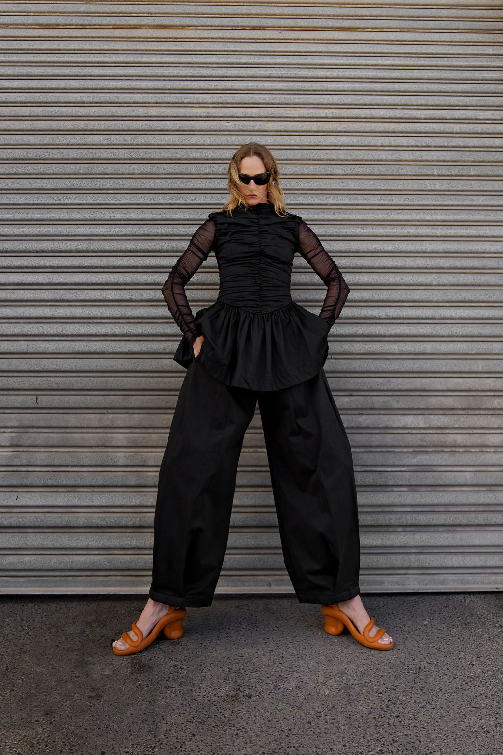 Ora Balloon Trousers - Black