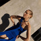 Iris Wrap Top - Electric Blue