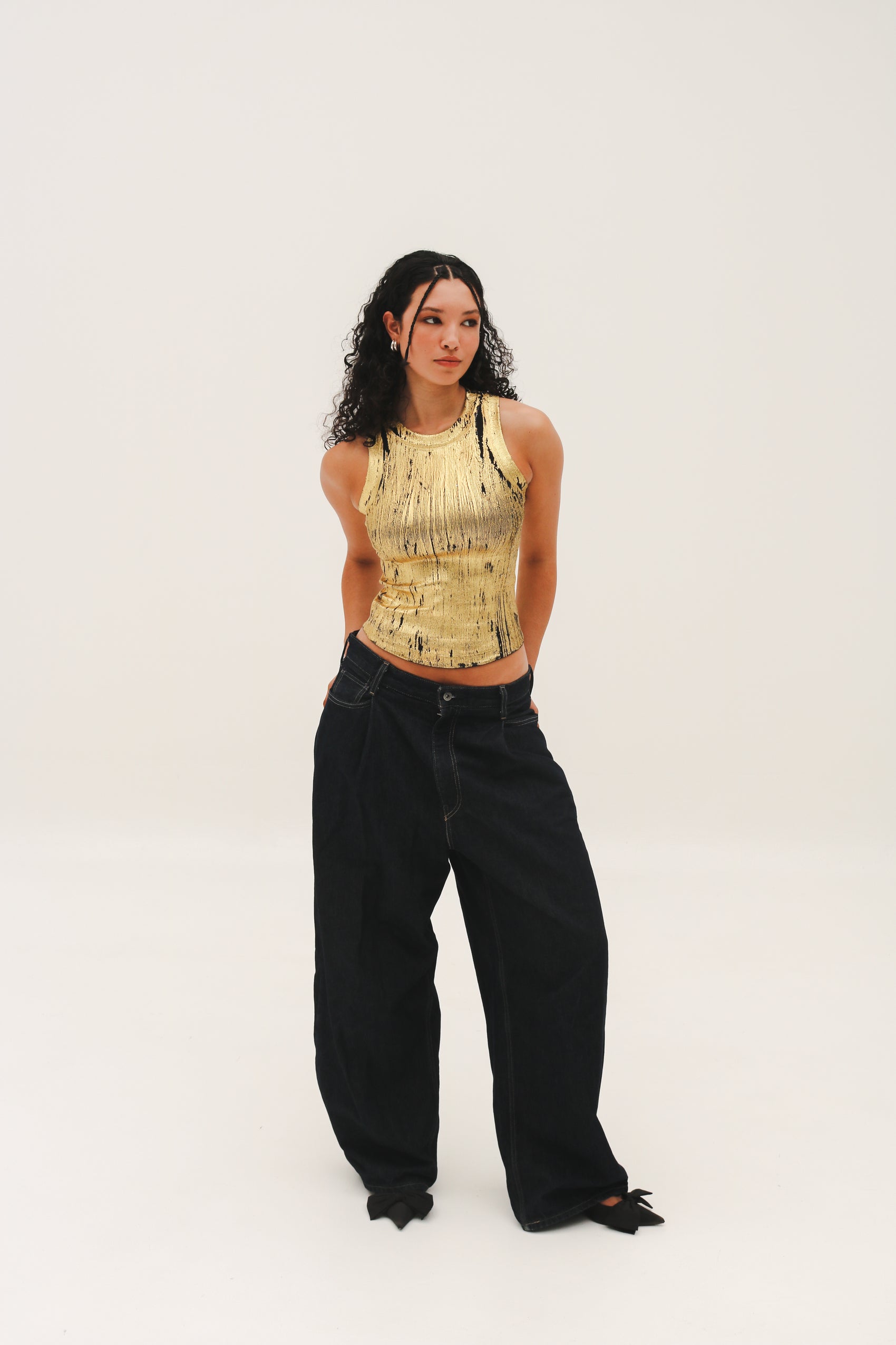 Gold Metallic Tank