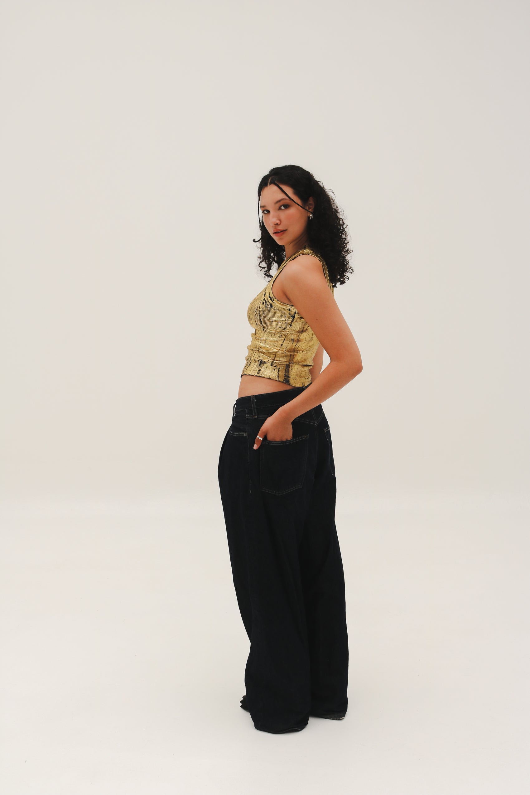 Gold Metallic Tank