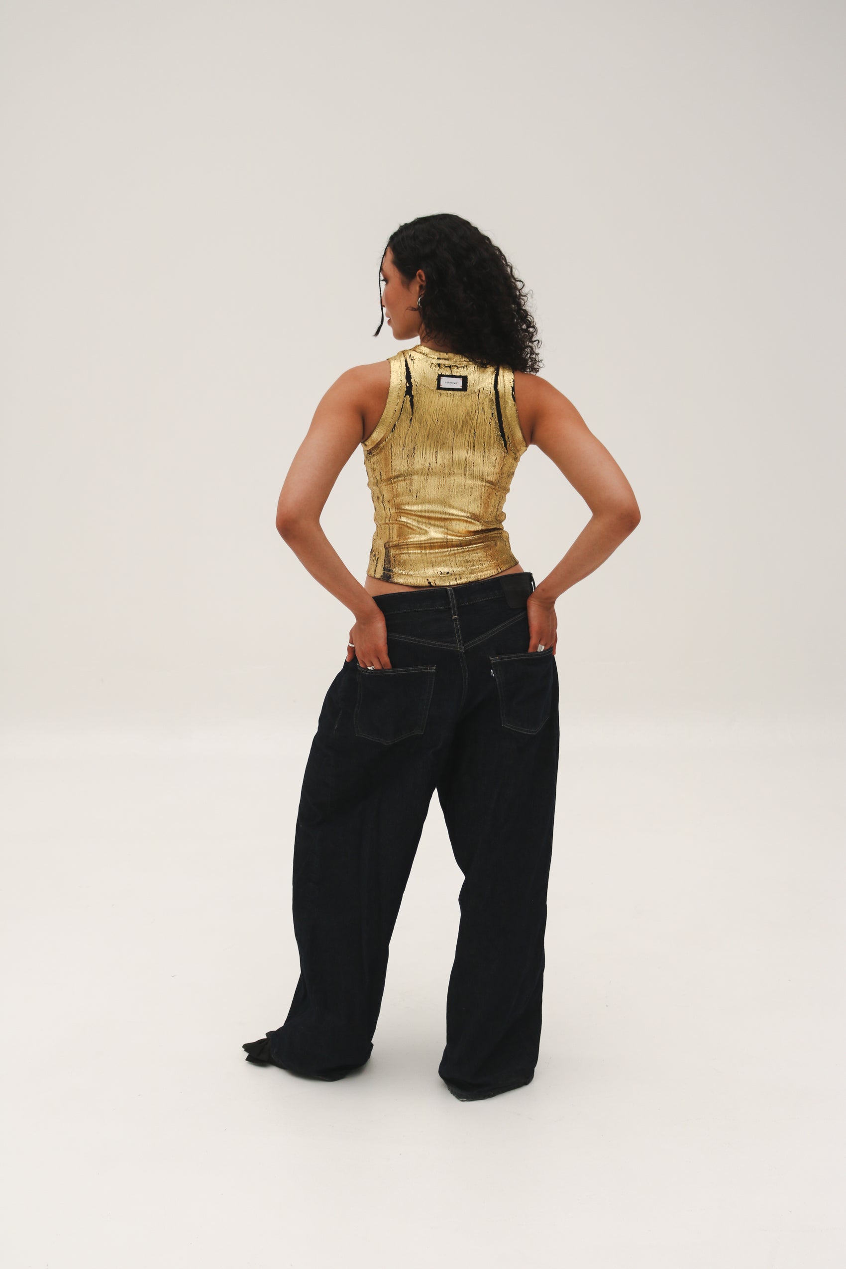 Gold Metallic Tank