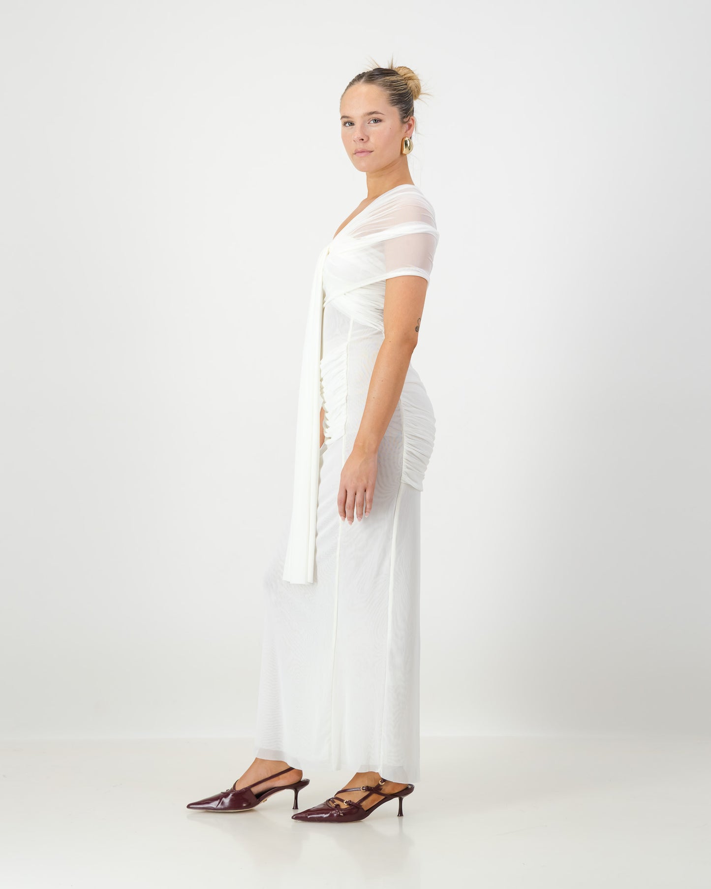 Iris Wrap Dress - Milk