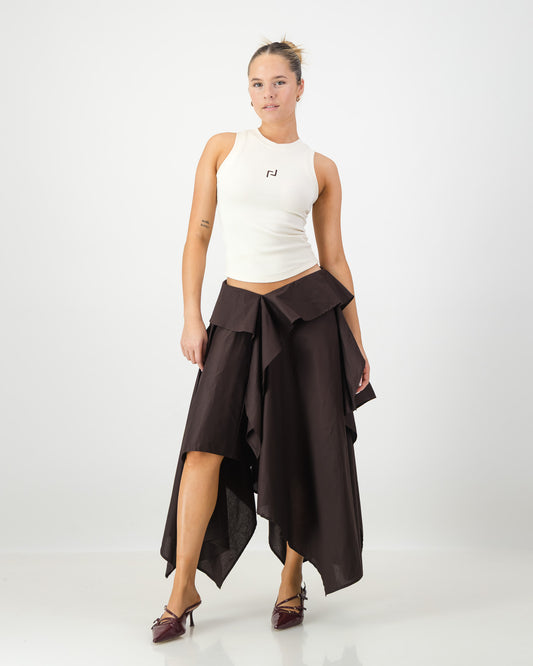 Maya Maxi Skirt - Chocolate