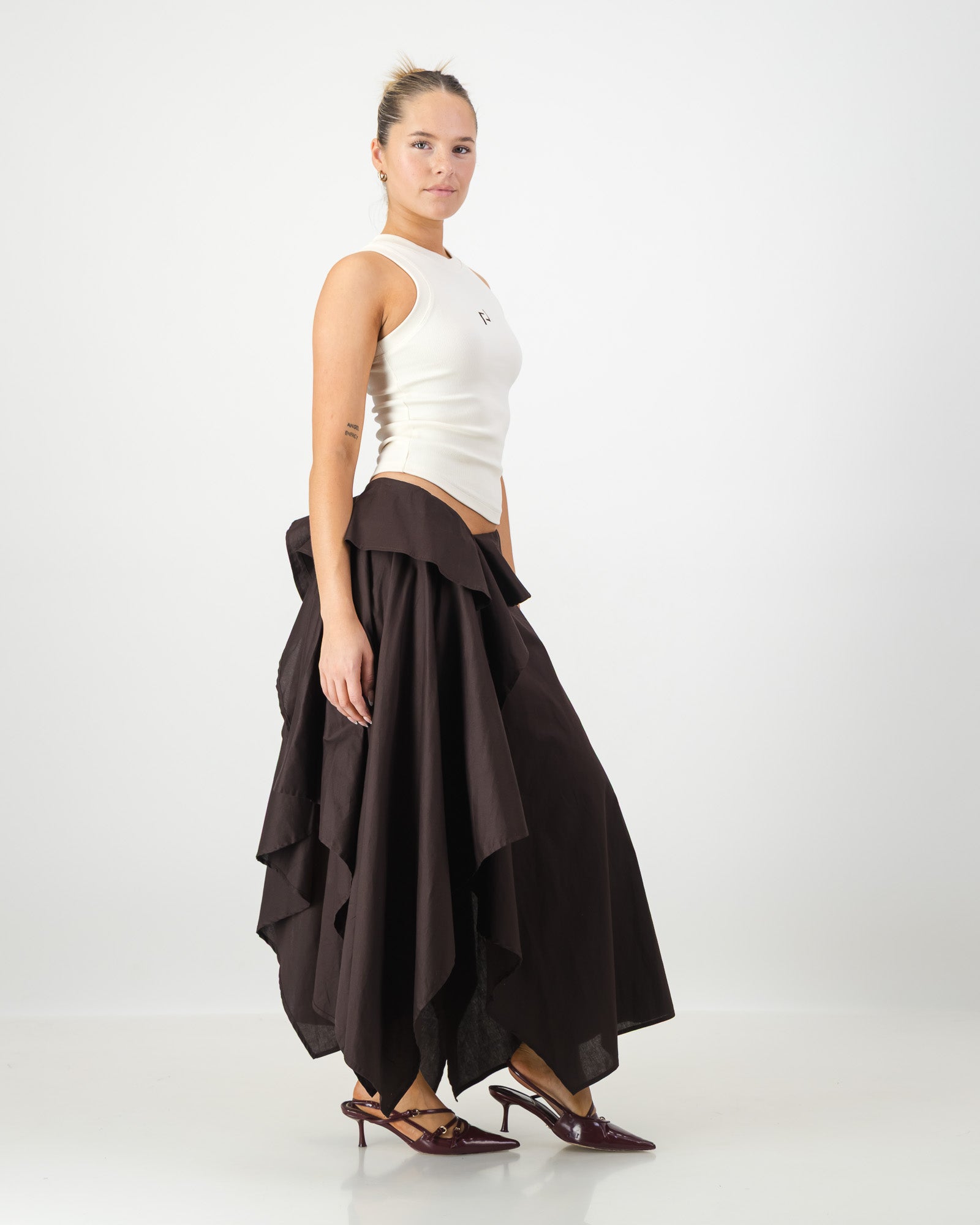 Maya Maxi Skirt - Chocolate
