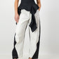Tokyo Trousers - Black & Cream