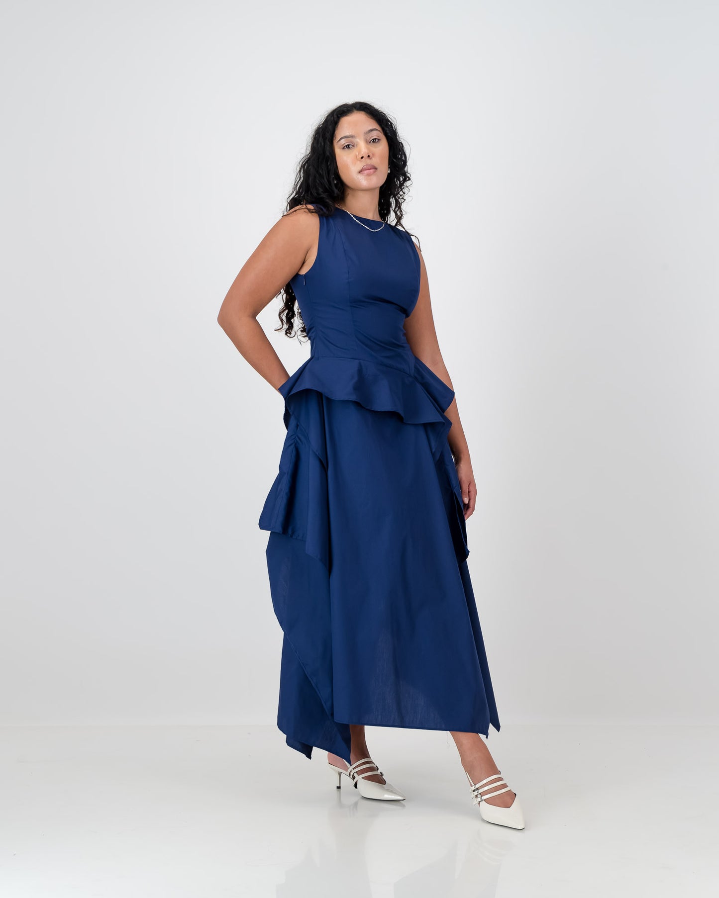 Maya Dress - Bright Navy