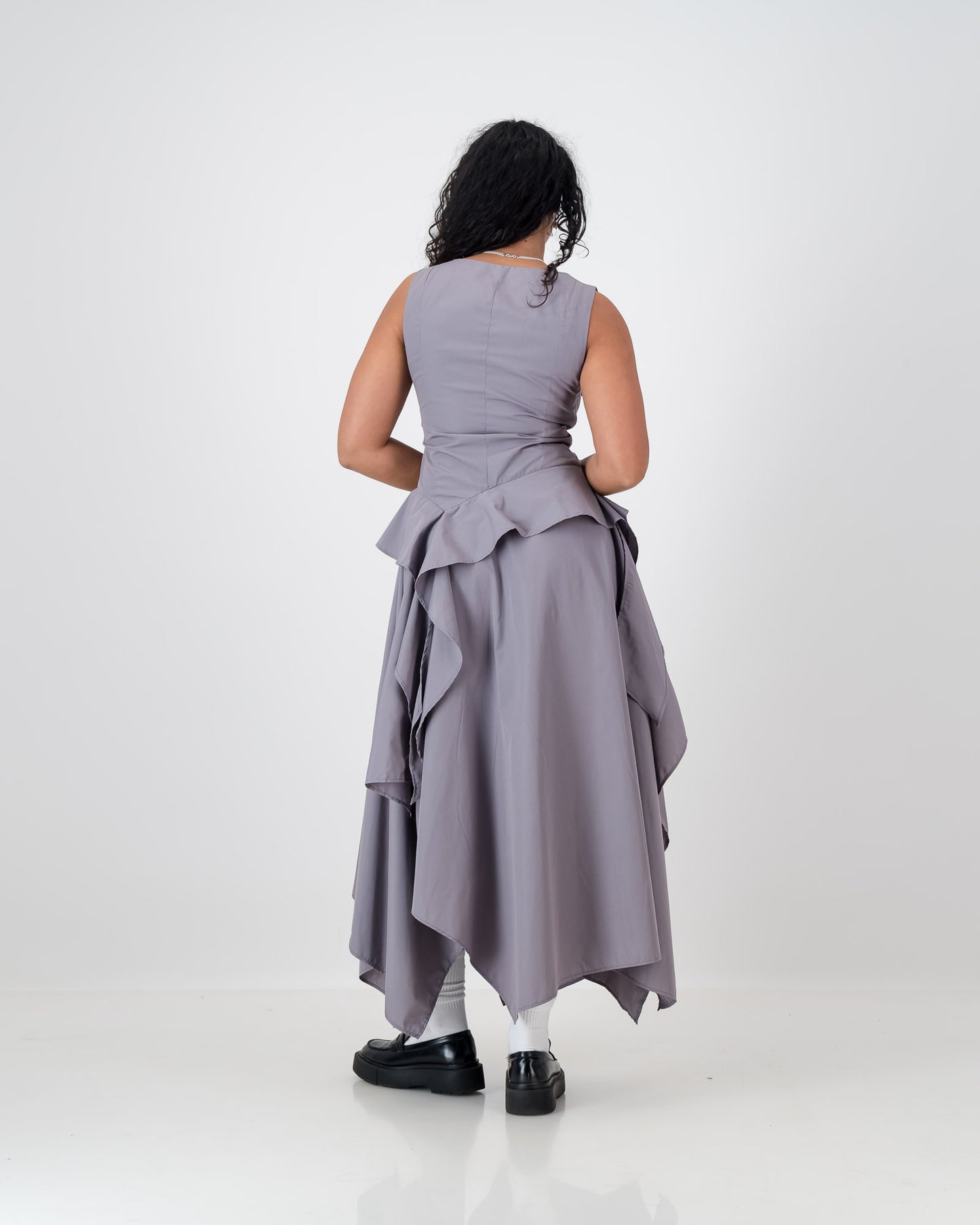 Maya Dress - Dove Grey