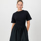Contour Tee Dress - Black